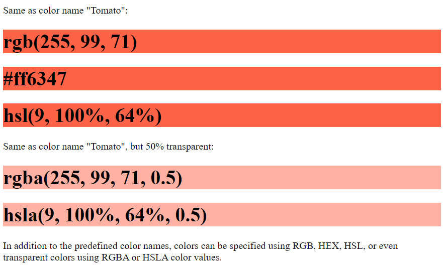 Border Color example