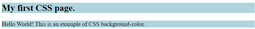 Background-color example