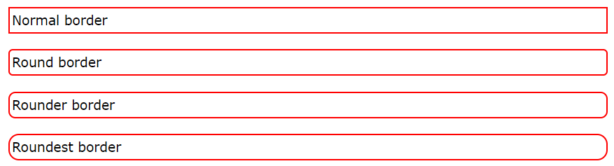 Border radius example