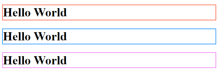 Border Color example