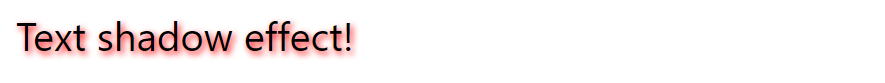 Example text shadow red blur