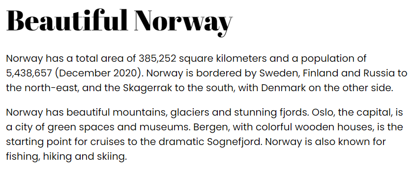 Example Abril Fatface and Poppins