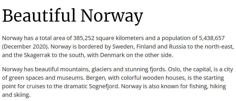 Example Merriweather and Open Sans