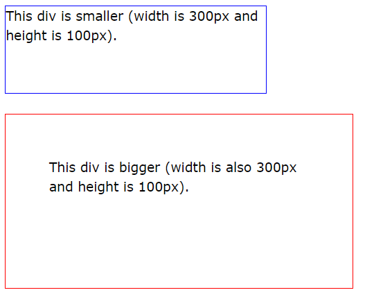 Example box sizing without CSS property